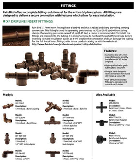 Barbed end connectors for leak-proof irrigation joints