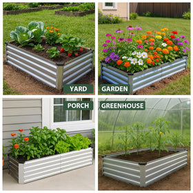 Bujijun large-capacity planter box ideal for vegetables and herbs