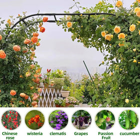 BUKLIYN Garden Arch Trellis durable material supports long-lasting garden structures.