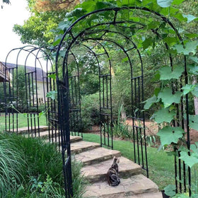 BUKLIYN Garden Arch Trellis modular assembly enables quick setup.