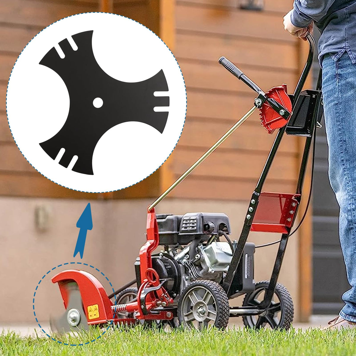Black-coated Bularie 781-0748 blades resist wear during edging