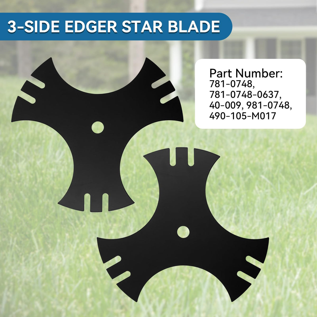 Bularie 781-0748 blade installed on edger for smoother edging