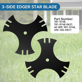 Bularie 781-0748 blade installed on edger for smoother edging