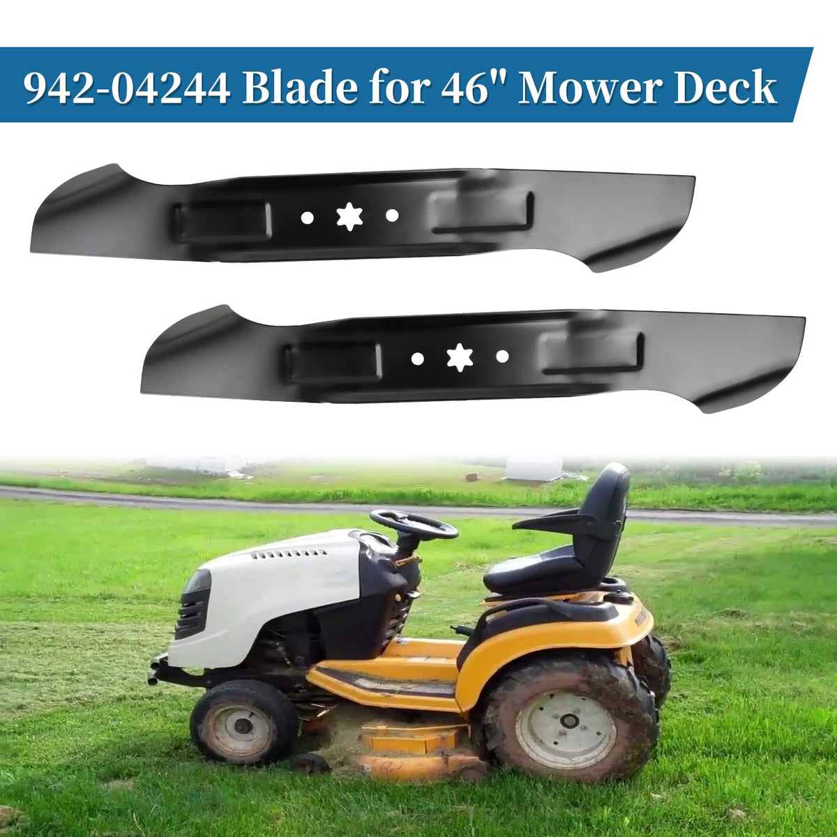 Bularie 942-04244 durable carbon steel blade for long-lasting lawn care.