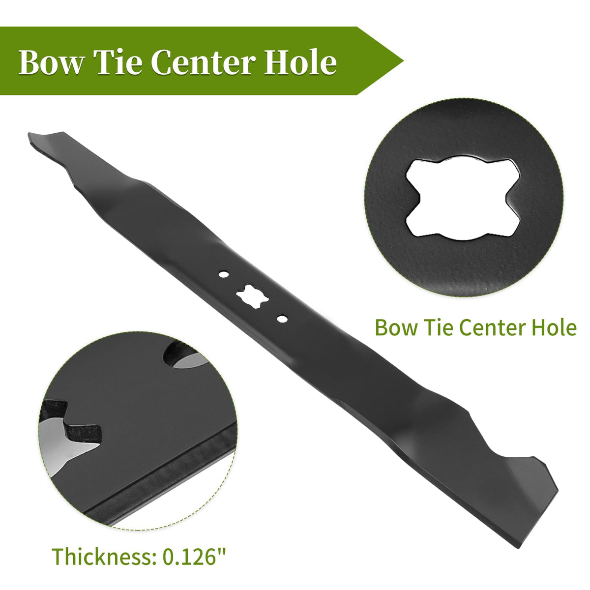 Bularie 942-0741A precise dimensions for balanced mowing