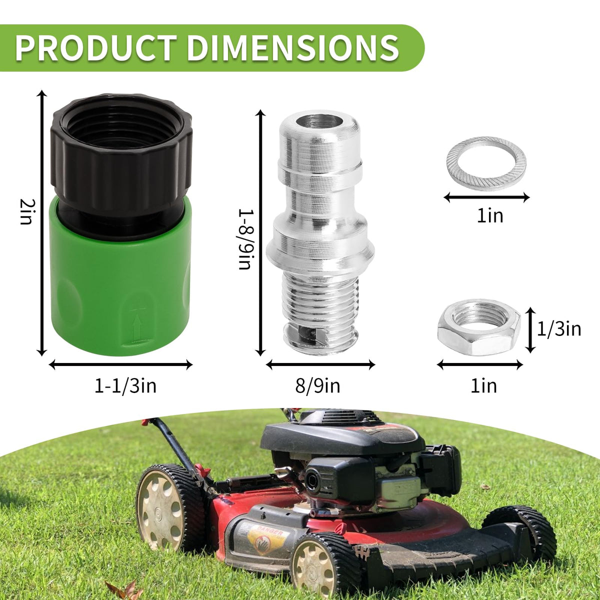 Bularie silver nozzles provide a strong spray for debris removal