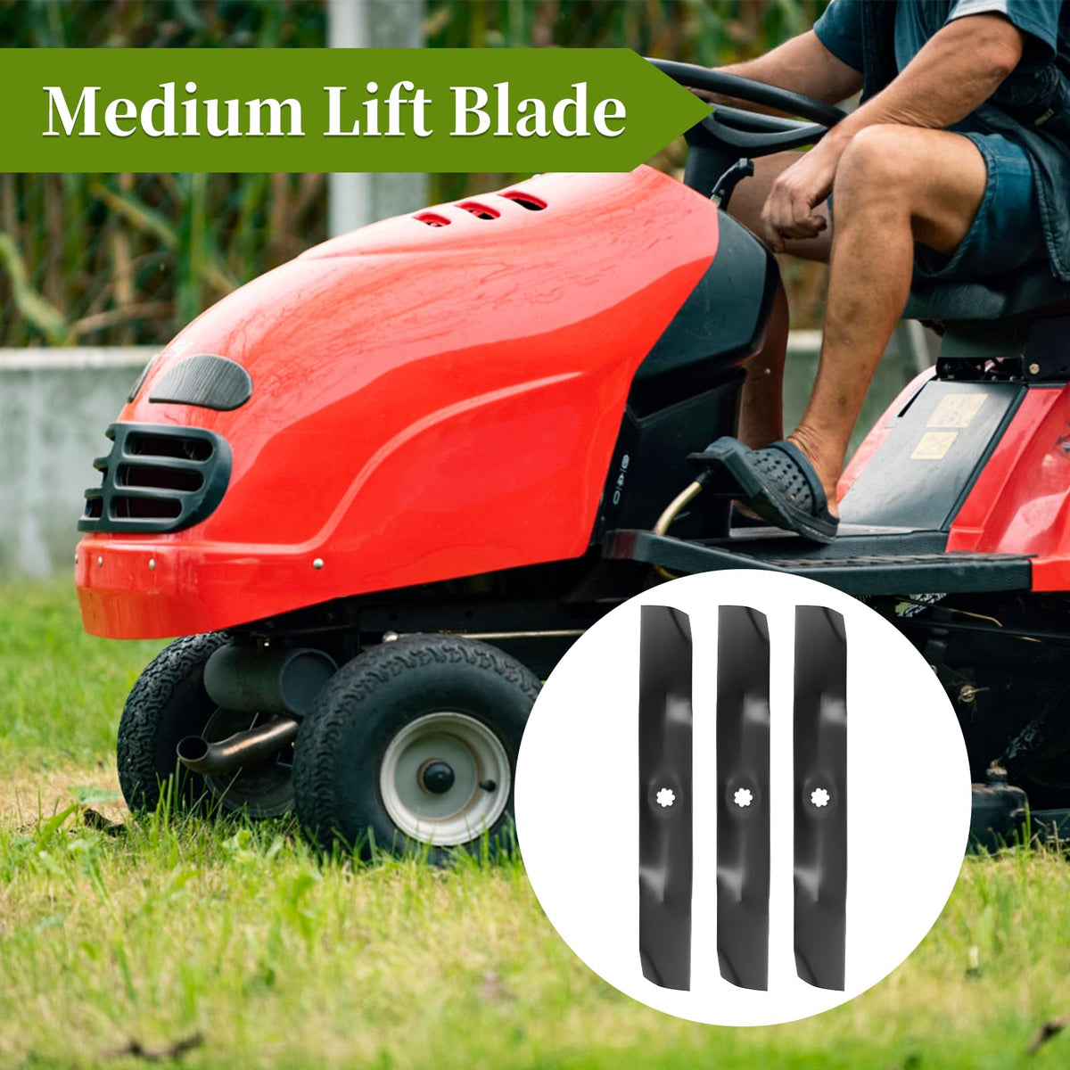Bularie GX21380 blades installed on a lawn for a smooth finish