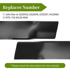 Bularie GY20567 high-lift blade side view enabling crisp lawn edges.