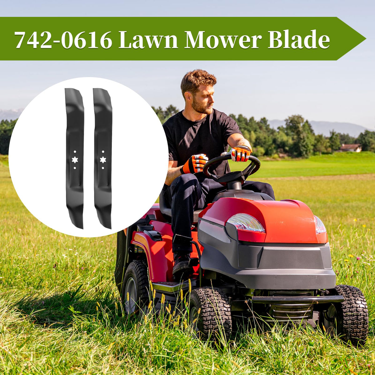 Bularie heavy-duty metal blade material designed for long-lasting mowing.