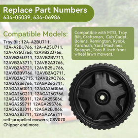 Bularie wheel-drive-assembly-mower-compatible improves maneuverability on uneven ground.