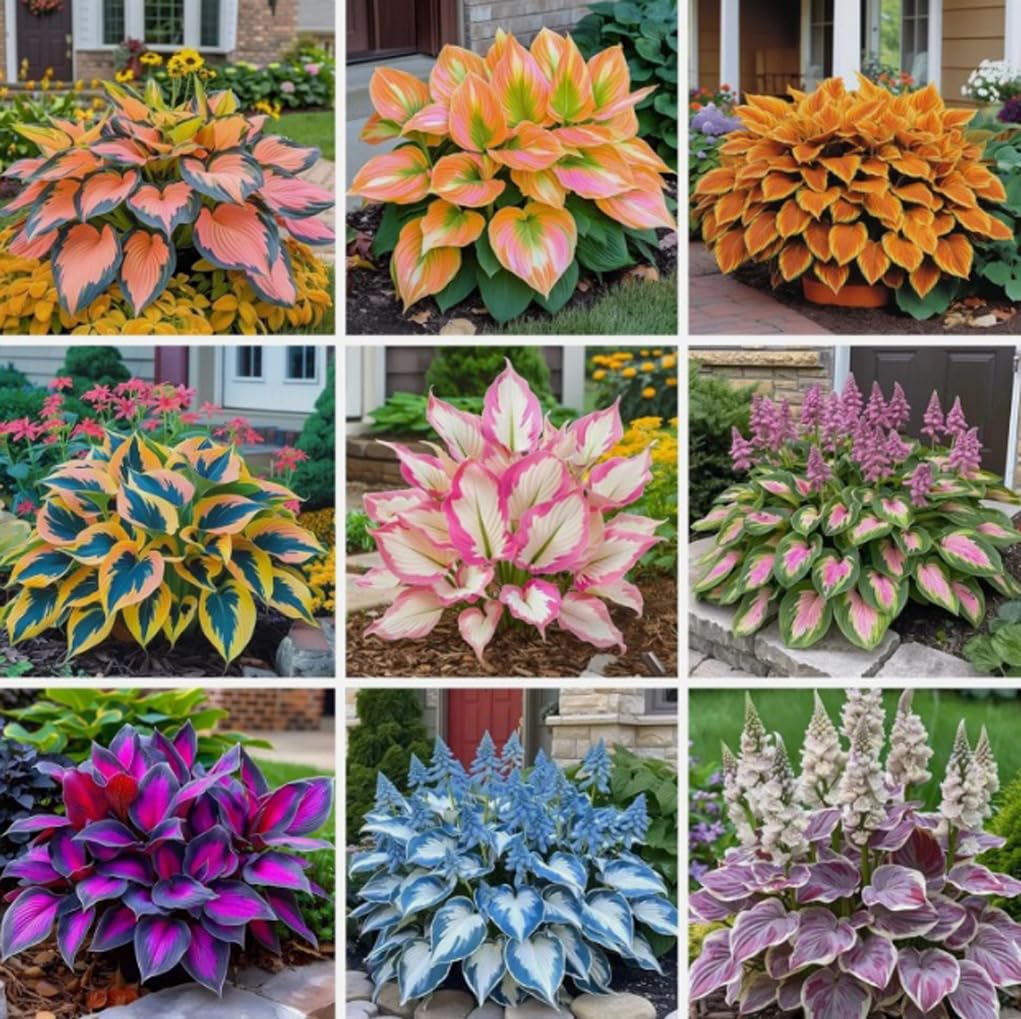 Bulborium heart-shaped hosta seeds for shade gardens, promoting lush foliage and easy growing.