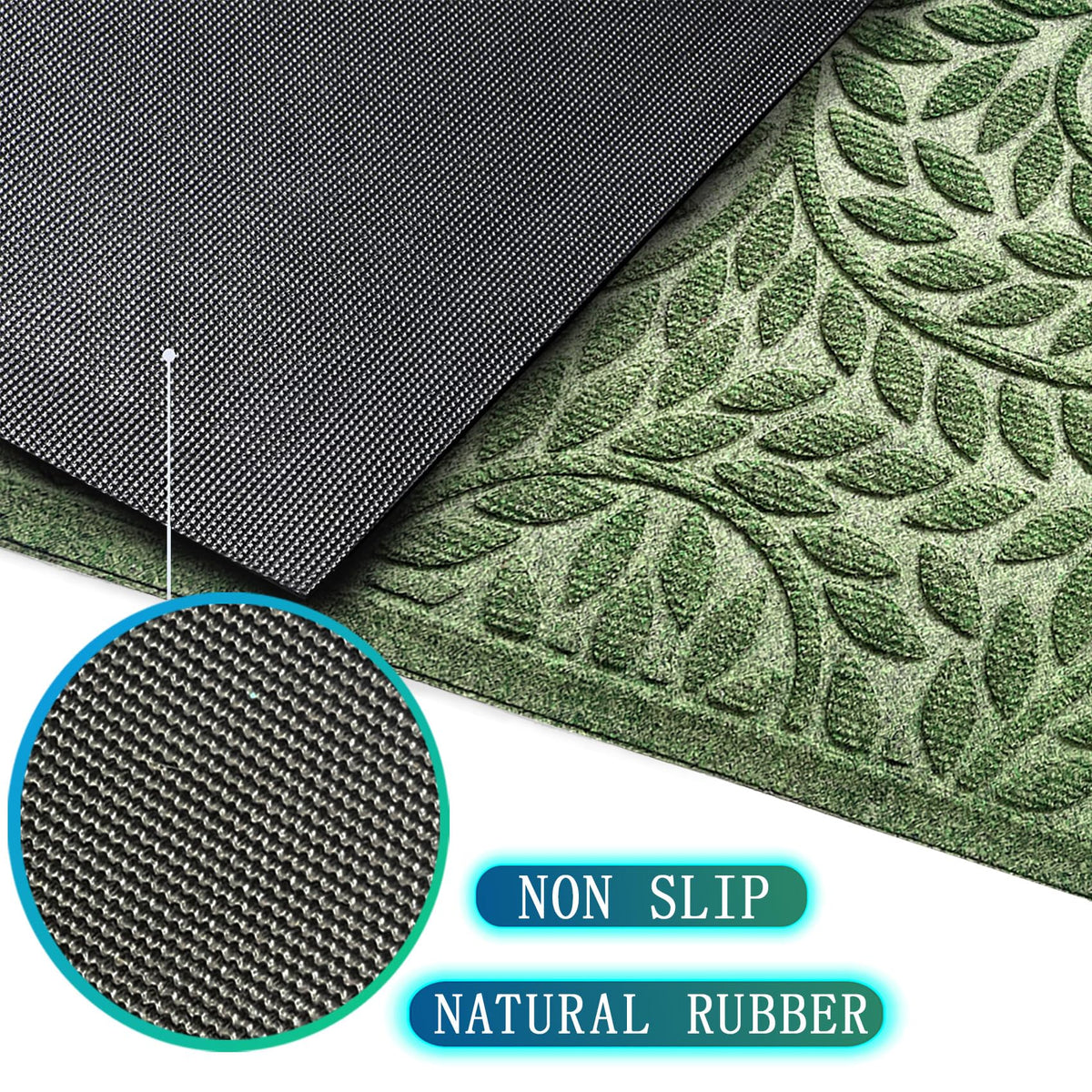Bulijojo all-weather mat withstands rain, snow, and wind for year-round use.