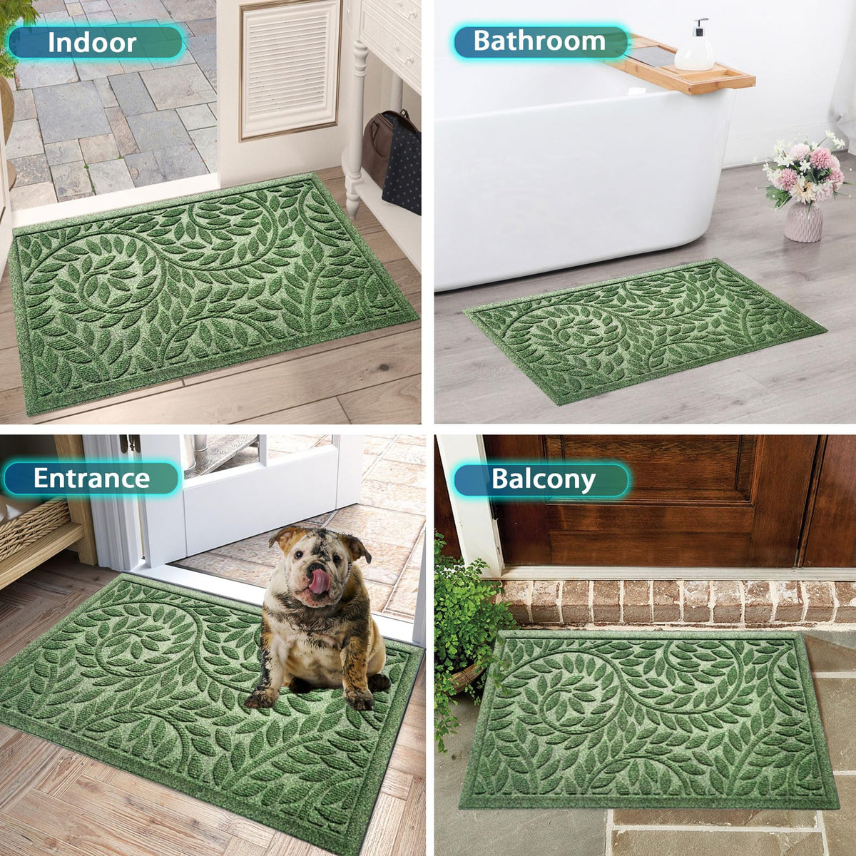Bulijojo entryway mat protects floors and reduces mud tracking at busy entrances.
