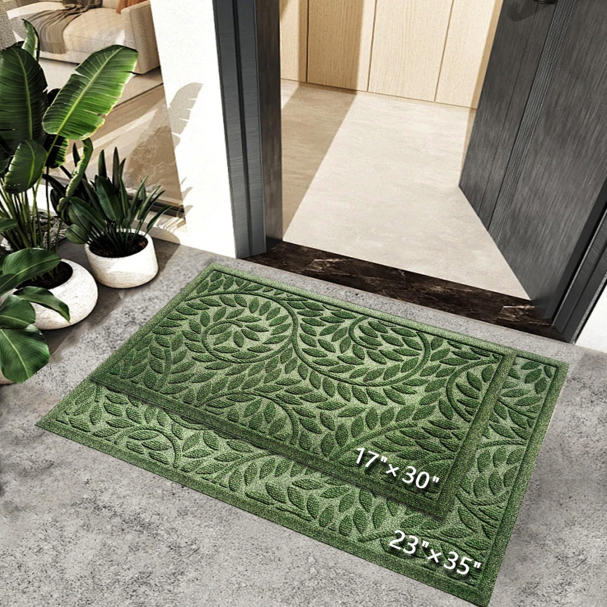 Bulijojo mat groove pattern enhances dust removal and keeps entry clean.