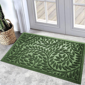 Bulijojo Front Door Mat with natural rubber backing for durable, odor-reducing performance.