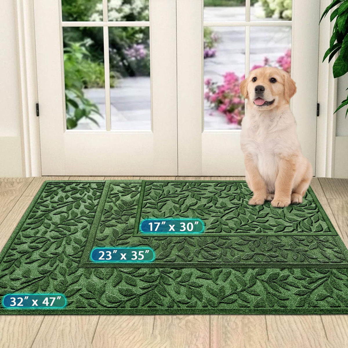 Bulijojo outdoor-indoor mat features easy-clean design and low profile.