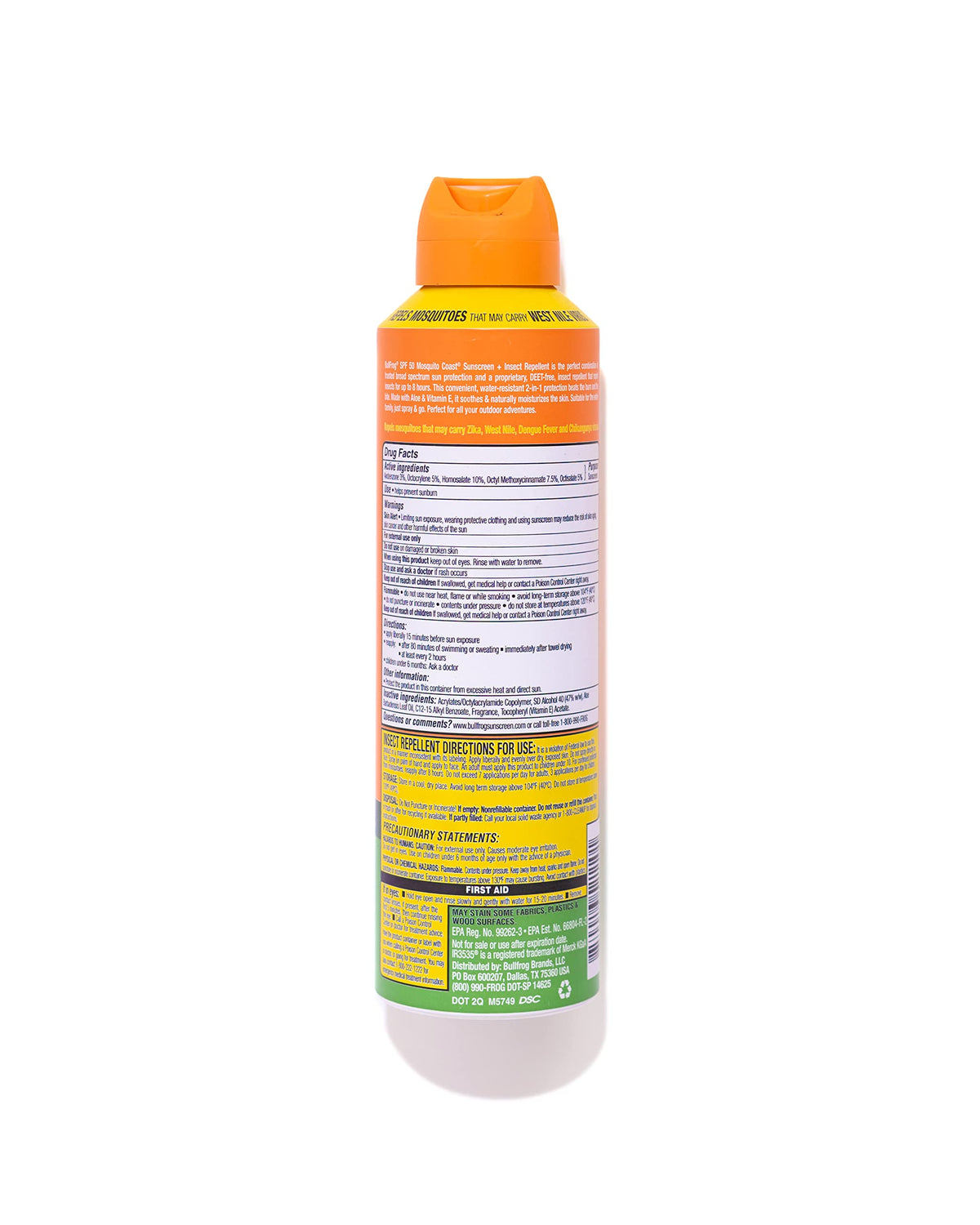 Bullfrog Mosquito Coast spray action demonstrates quick, even application.