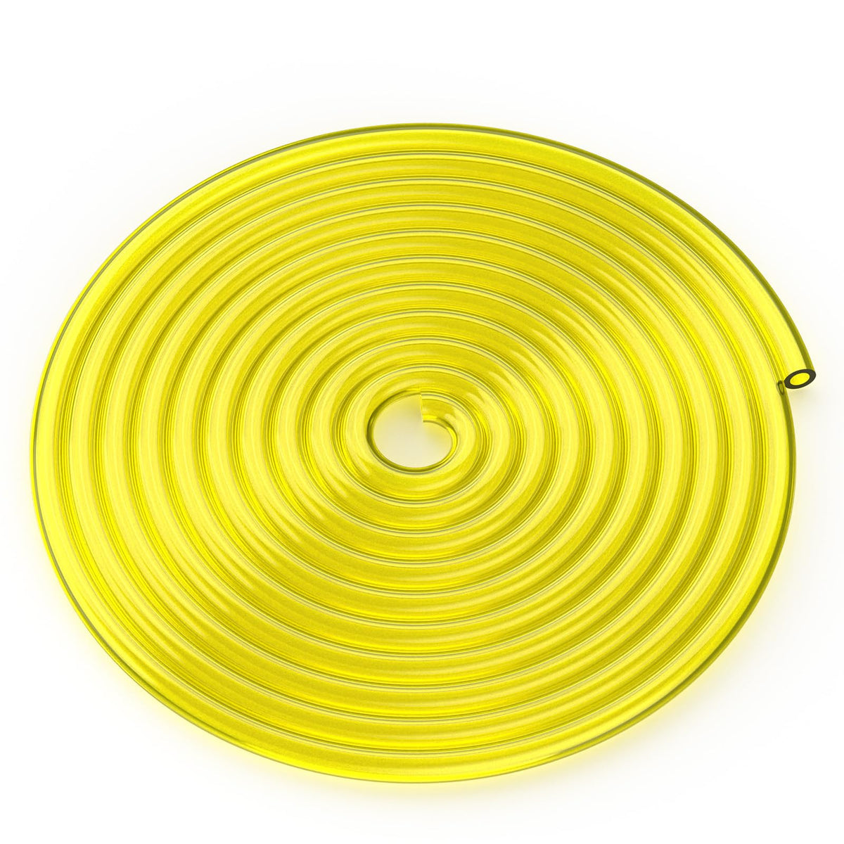 Bullwall 10 ft fuel line hose showing compact length for small engines