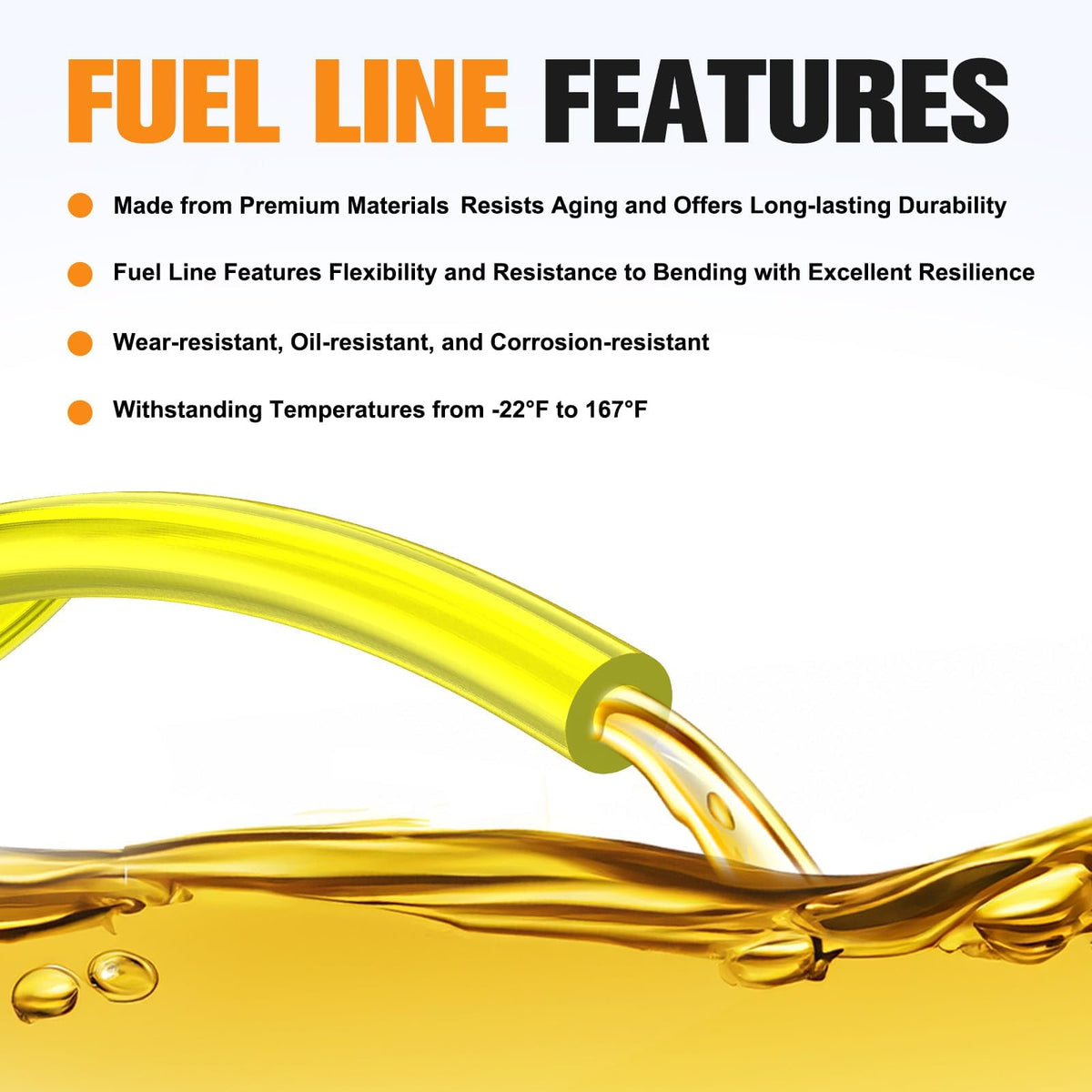 Bullwall flexible bend resistant hose for easy routing in tight spaces