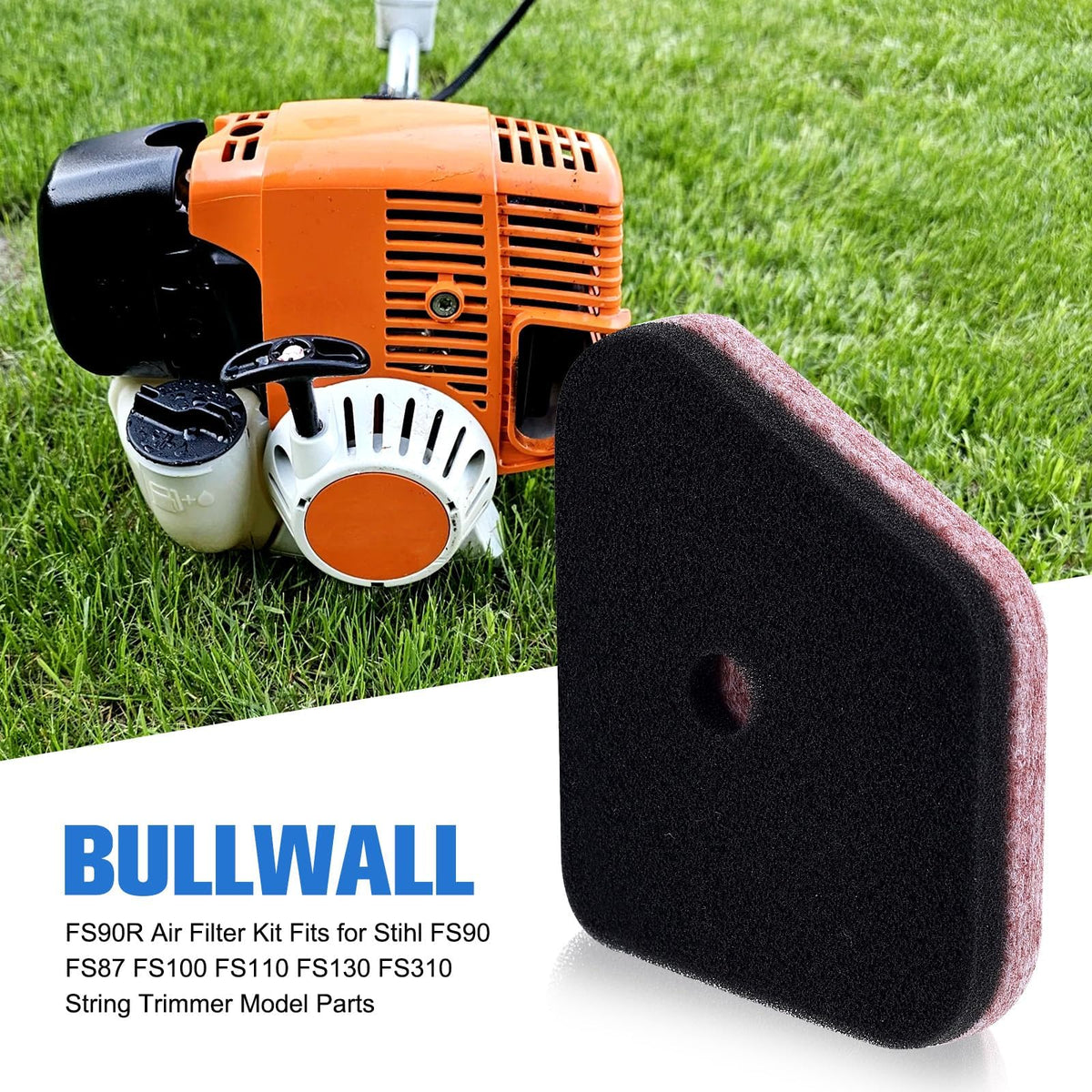 Bullwall FS90R air filter component close-up for hassle-free maintenance