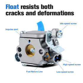 Bullwall fuel filter and spark plug kit enhances reliable operation.