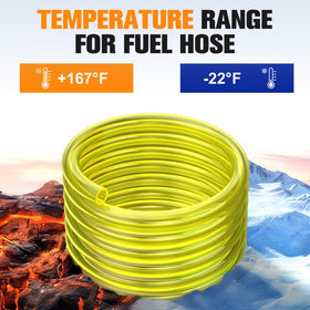 Bullwall wear and oil resistant fuel hose for tough engine environments