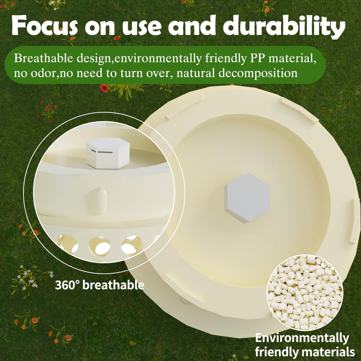 Bumaeu Worm Farm bin compact design suitable for small spaces.