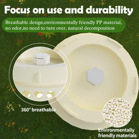 Bumaeu Worm Farm bin compact design suitable for small spaces.