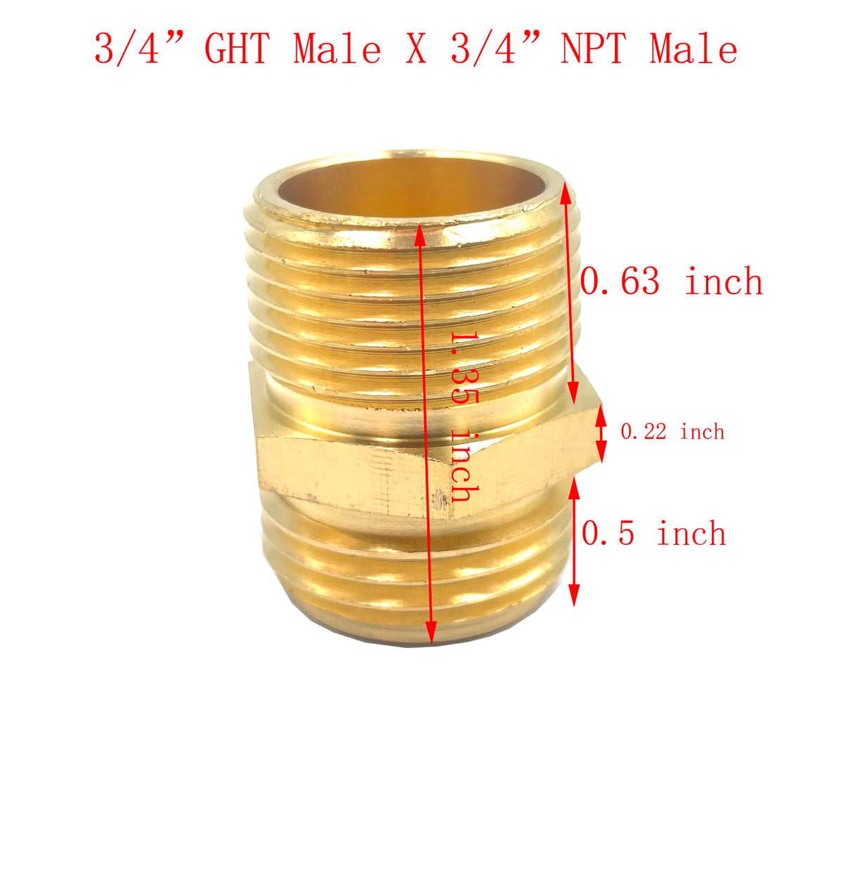 Bumugufu brass fittings connection demonstrates seamless GHT to NPT compatibility
