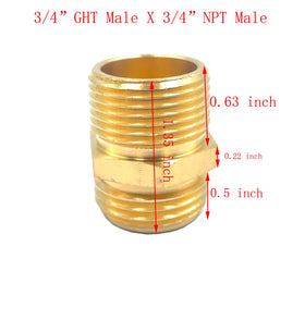 Bumugufu brass fittings connection demonstrates seamless GHT to NPT compatibility