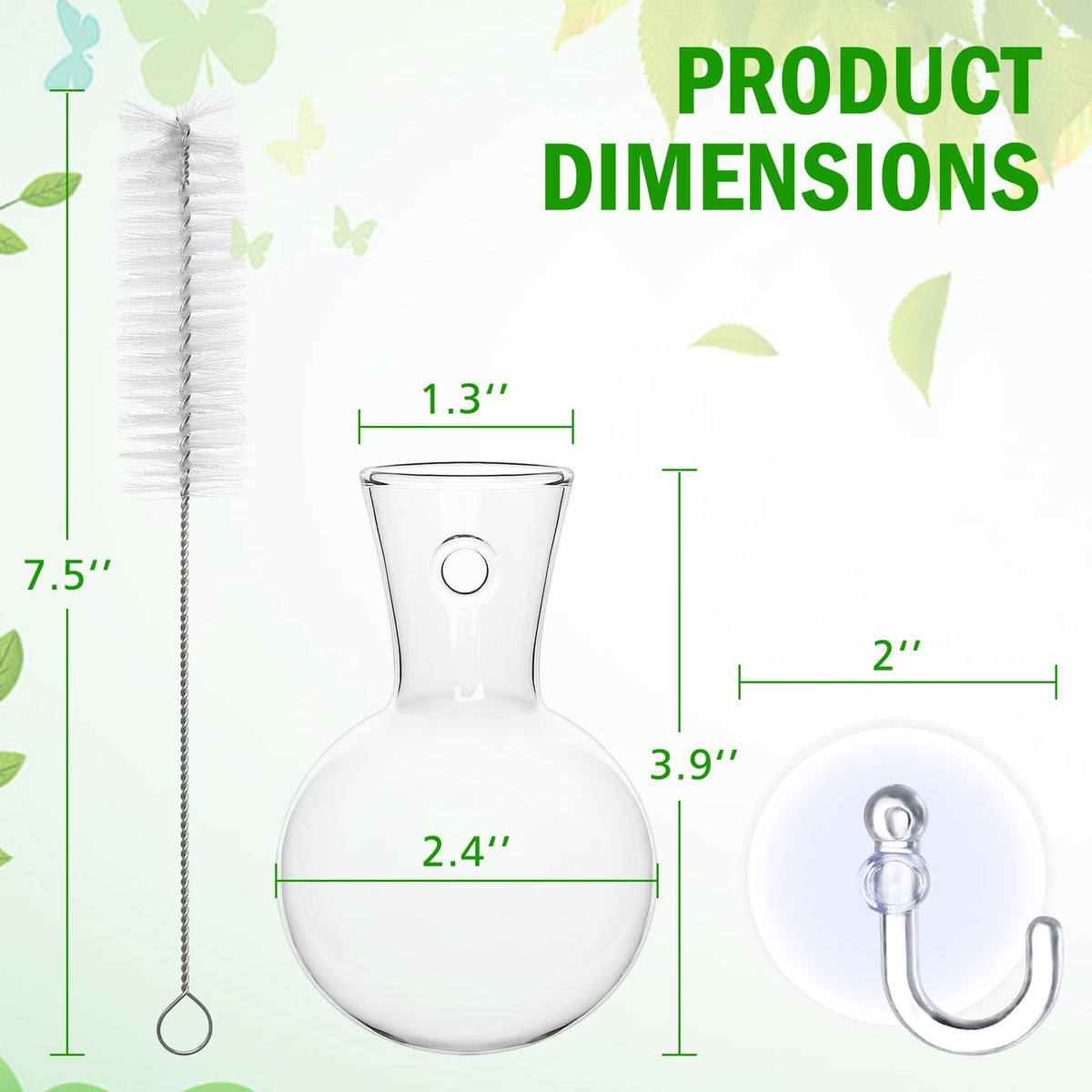 Bunmery cleaning brush for the propagation kit keeps vases clear