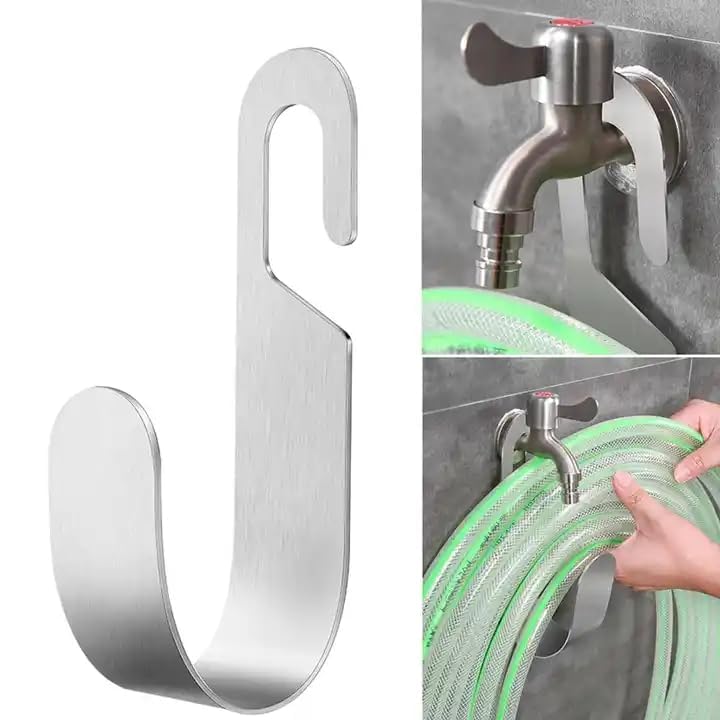 BunnyCare garden hose holder bracket keeps hoses neatly stored for quick access.
