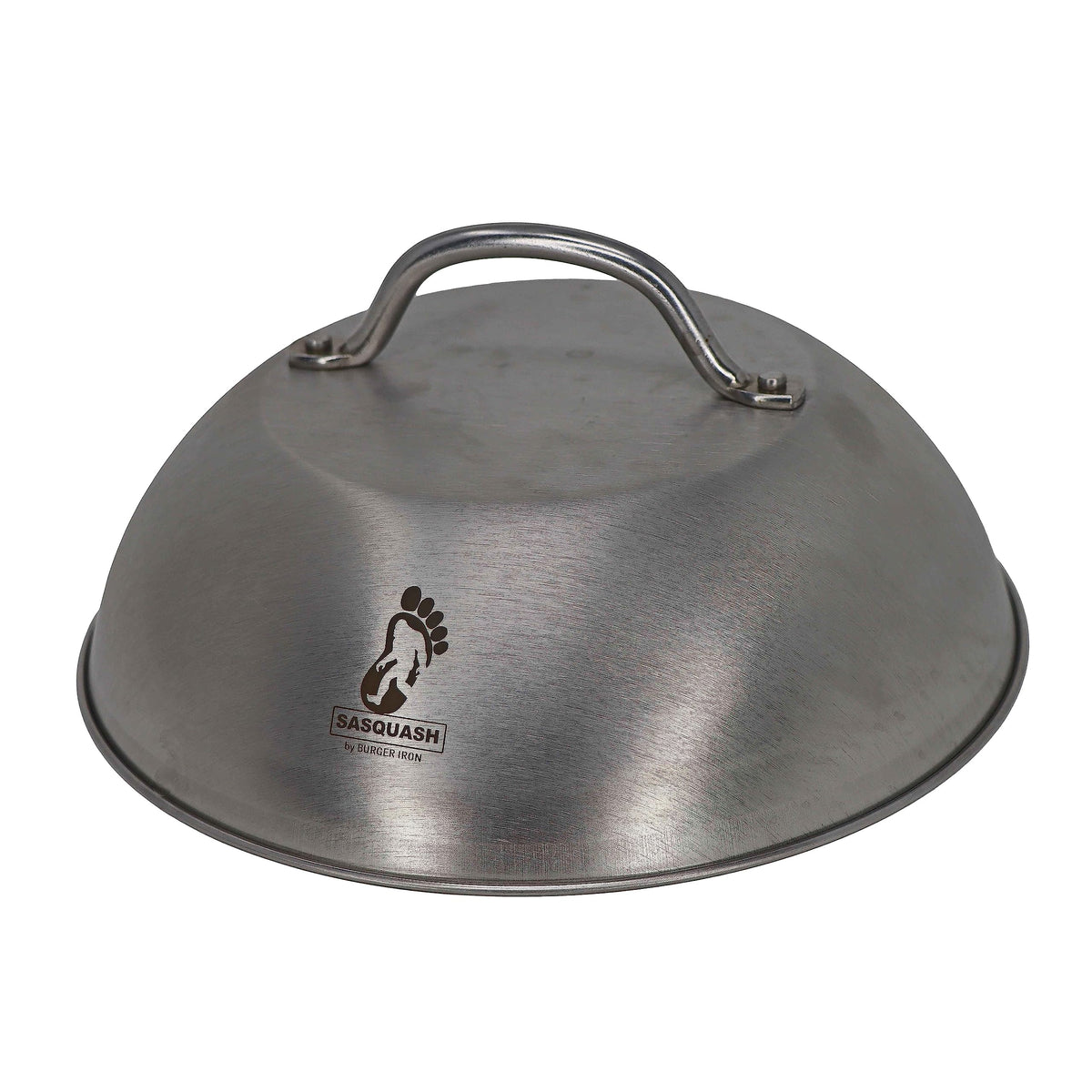 Sasquash Dome steaming buns and veggies on a hot flat top.