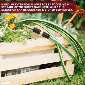 BURIUS durable brass construction for long-lasting outdoor cleaning.