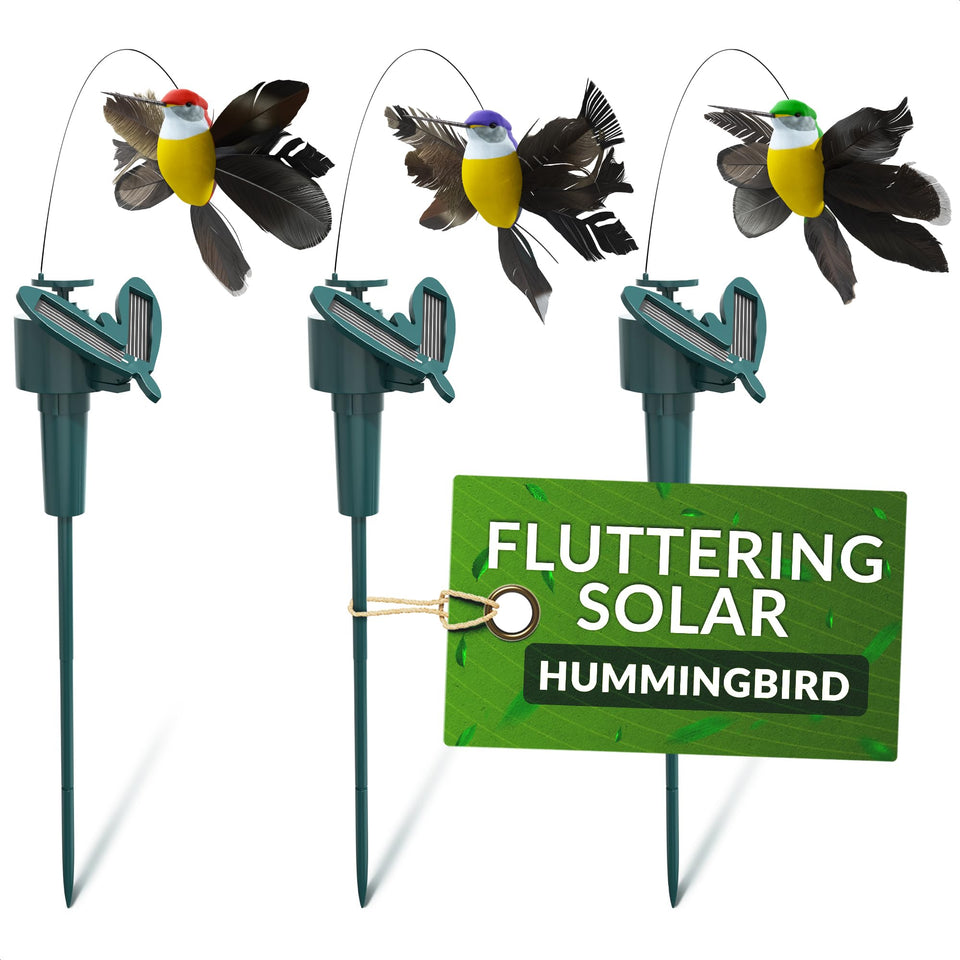 BURIUS hummingbird stake motion adds lifelike flutter to garden focal points