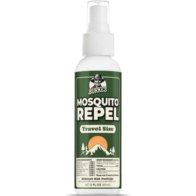 Burke's Natural Mosquito Repellent bottle front for outdoor protection