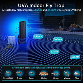 BURLAN UV bulbs close-up ready to lure gnats and moths