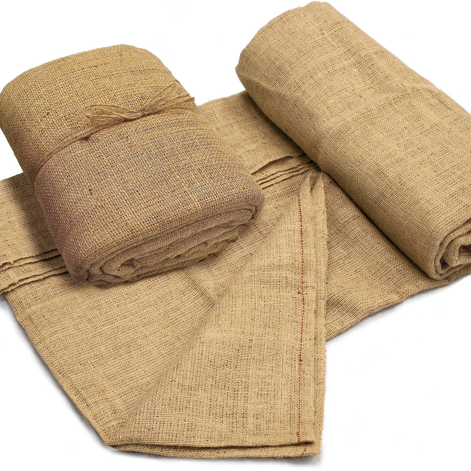 Burloptuous burlap roll unrolled setup for rustic decor ideas and centerpieces