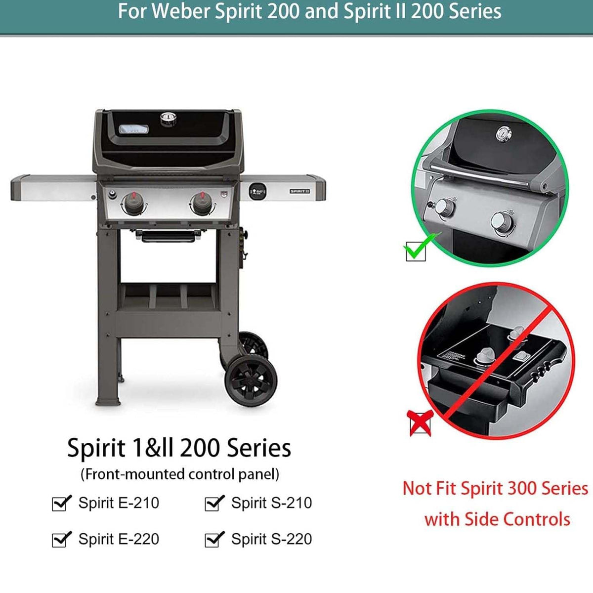 Burly Grill installation is quick and straightforward for Spirit models