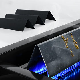 Burly Grill porcelain-enameled steel resists corrosion and heat wear