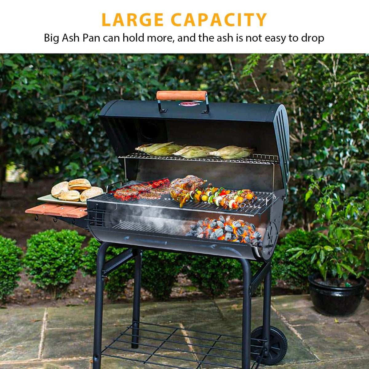 Burly Grill ash pan replacement supports long grilling sessions.