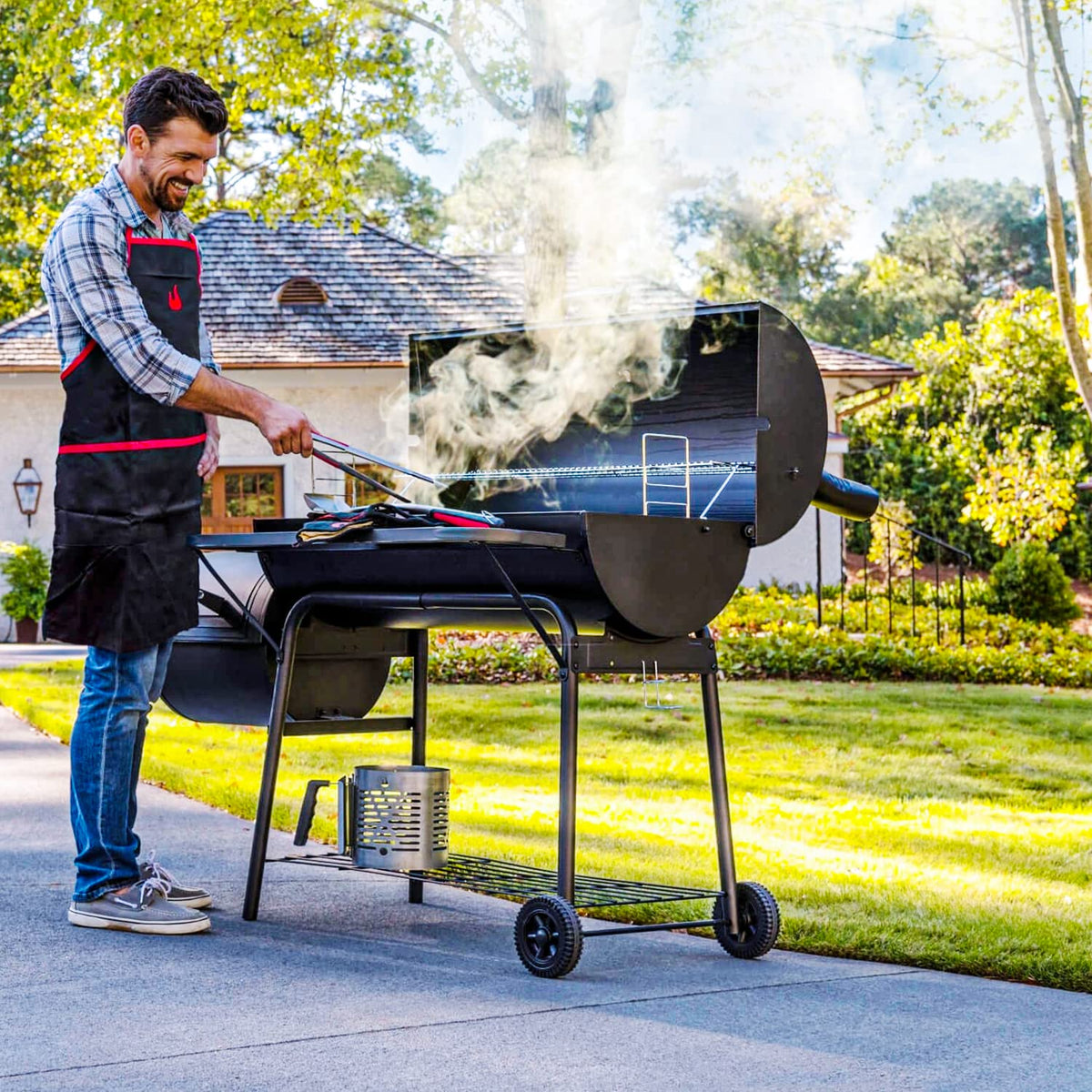 Burly Grill Kingsford compatible ash pan replaces worn components.