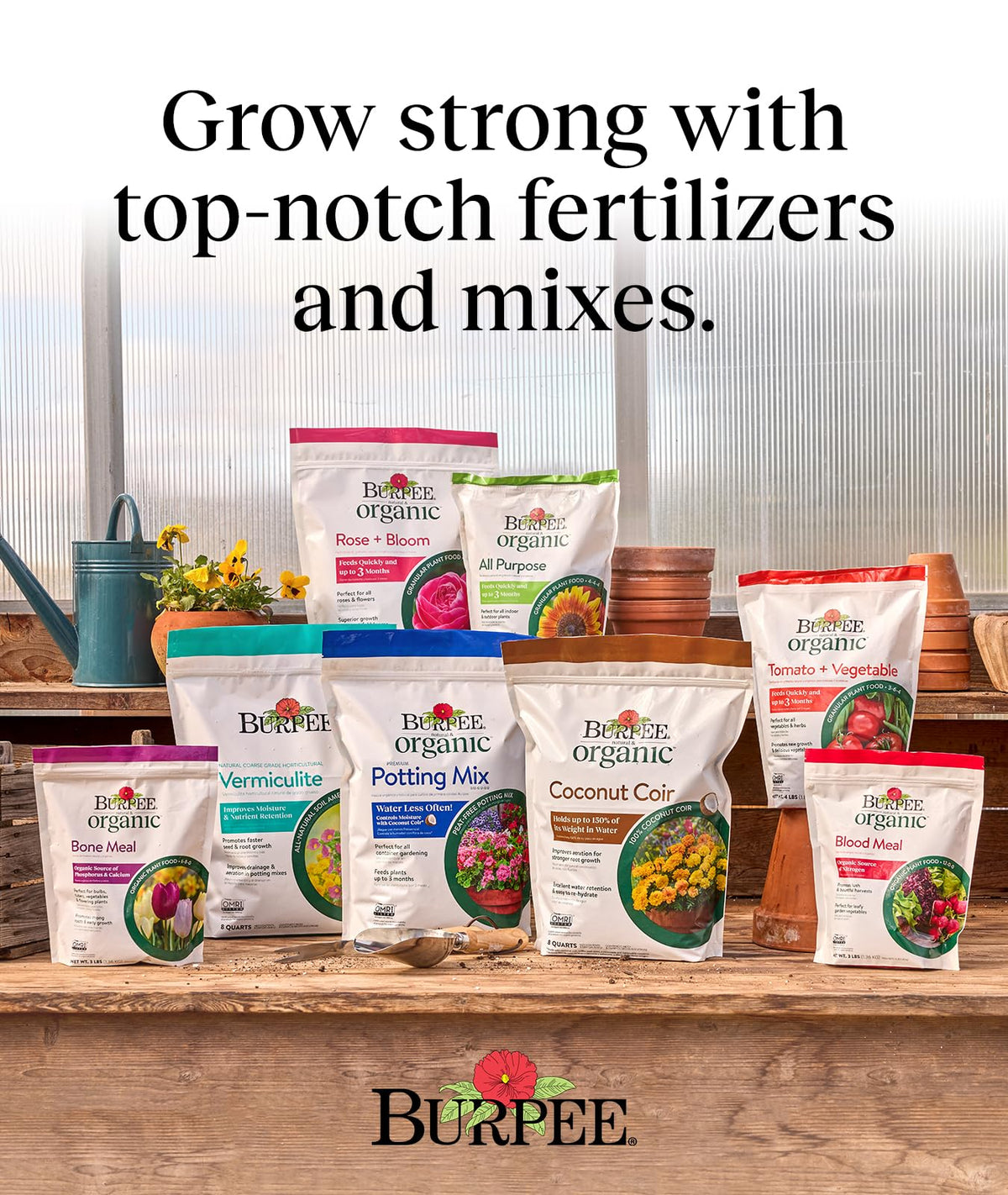 Burpee Blood Meal pest deterrent helps protect the garden naturally.