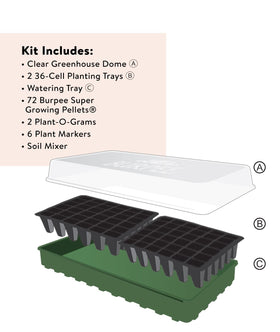Burpee plant-o-gram diagrams to track sowing and seedlings