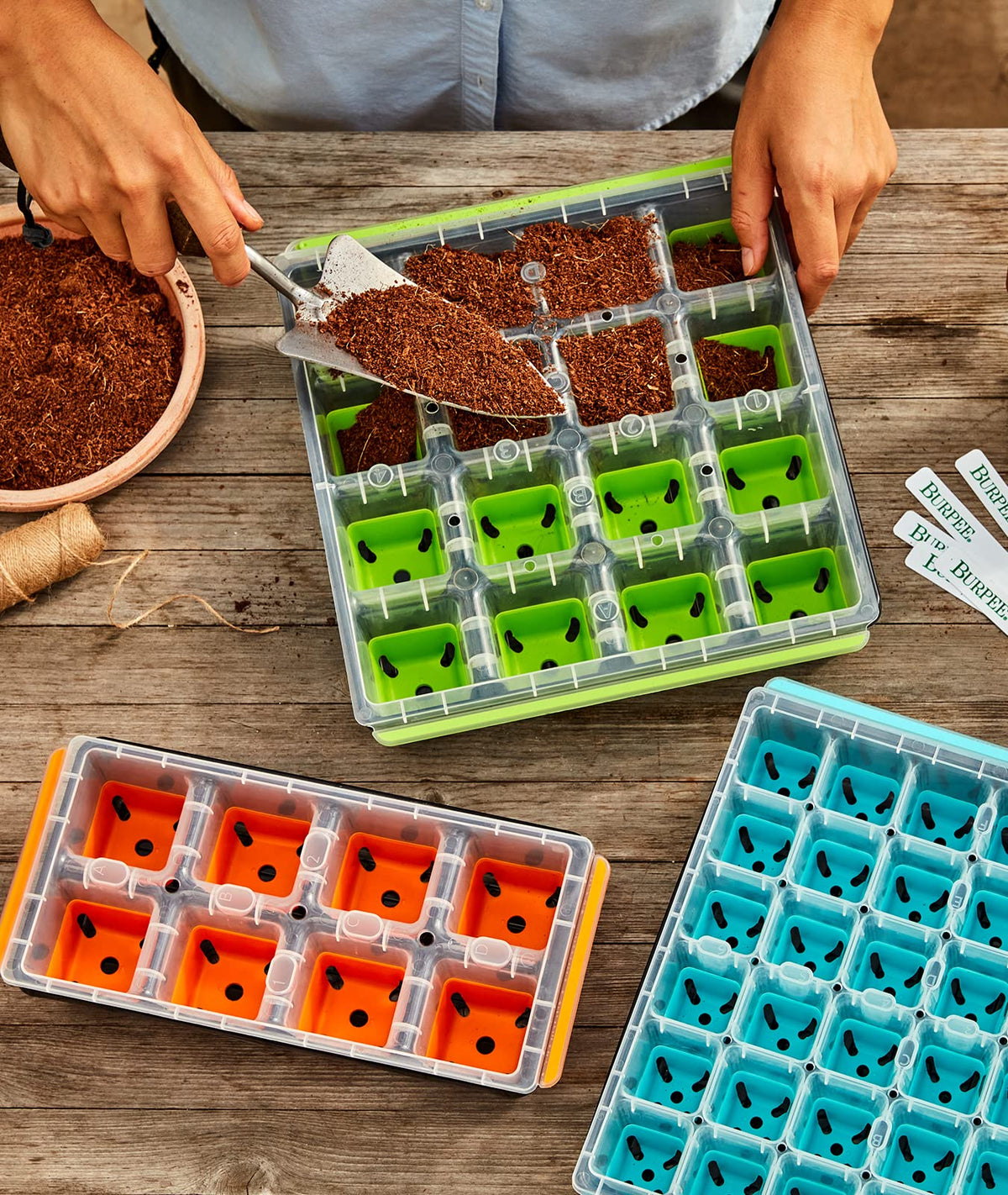 Burpee SuperSeed is top-shelf dishwasher safe for easy cleaning and reuse.