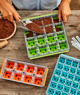 Burpee SuperSeed is top-shelf dishwasher safe for easy cleaning and reuse.