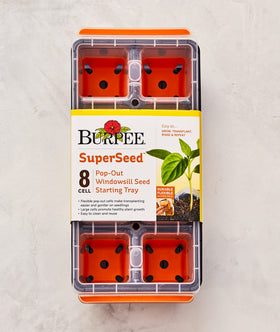 Burpee SuperSeed on your windowsill enables convenient home garden experiments.