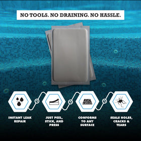 Burro Adhesives patch ready for dry installation delivers a strong seal