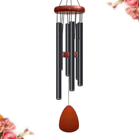 Bursvik 28in wind chimes with aluminum tubes create clear outdoor tones.