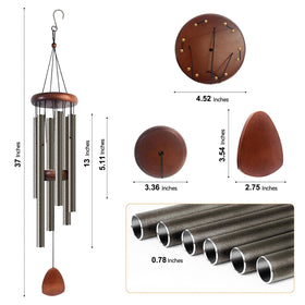 Bursvik copper-tone tubes provide deep tones for relaxing outdoor moments